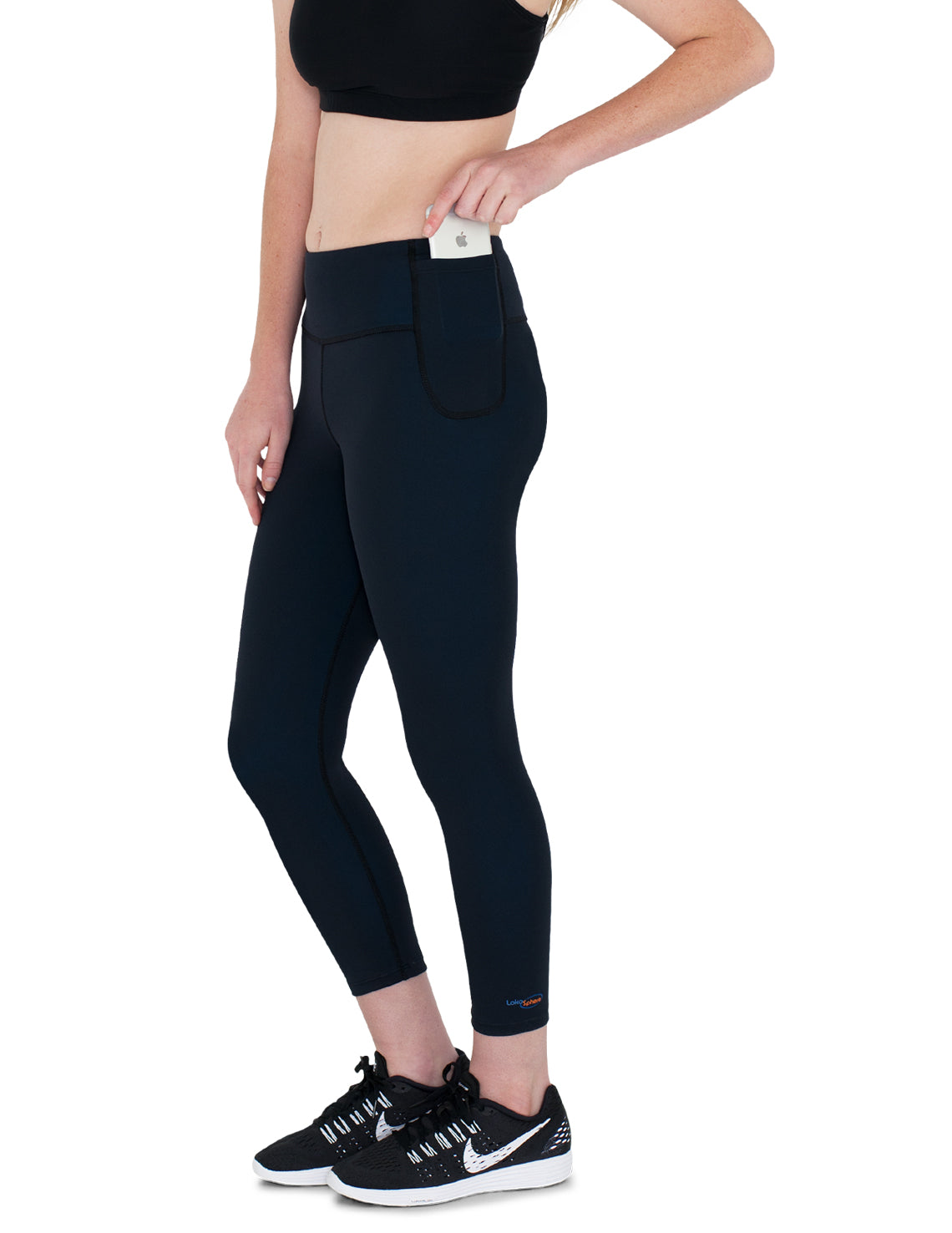 Energy Exercise Capris - Turquoise & Black