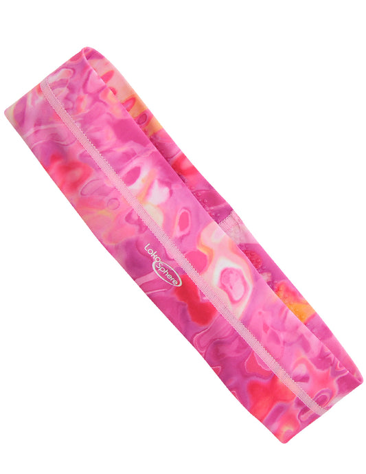 SphereBand Soft Headband with Silicone Grippers - Pink Rain