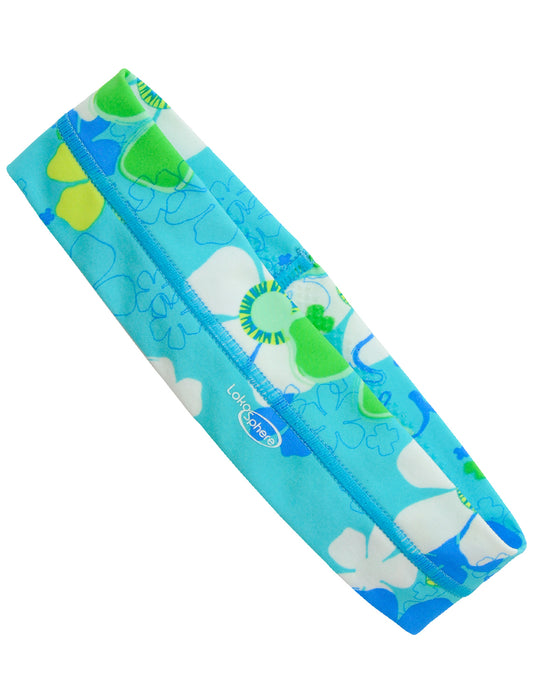 SphereBand Soft Headband with Silicone Grippers - Daisy Toss Azure