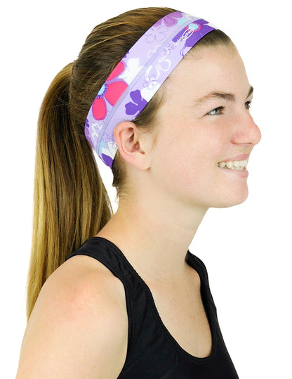 SphereBand Soft Headband with Silicone Grippers - Electric