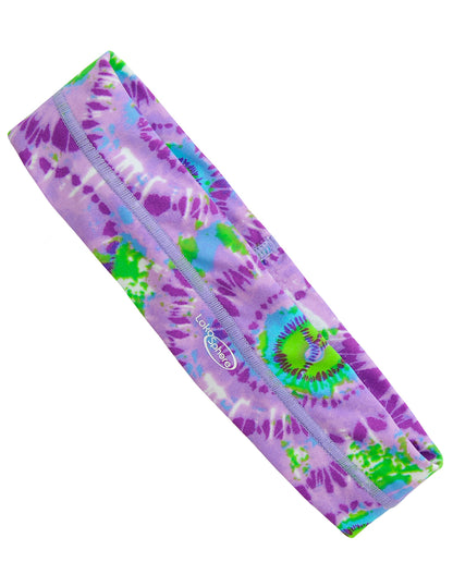 SphereBand Soft Headband with Silicone Grippers - Peace Purple Lime